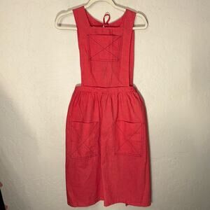 Design house vintage style red apron